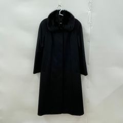 St. ALMEIDA カシミヤ100% ファー付きロングコート 黒 M 高級 - メルカリ