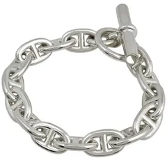 【在庫一掃】 エルメス HERMES シェーヌダンクル MM 15コマ ブレスレット シルバー925 シルバー レディース 【中古】