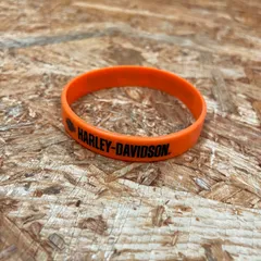 Harley-Davidson アメリカンワールドフェスタ限定品 ラバーバンド オレンジ ハーレーダビッドソン チョッパー ボバー クラブスタイル バガー HG ラババンのサムネイル