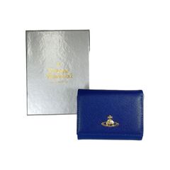 【新品未使用】ヴィヴィアンウエストウッド 三つ折り財布　913VW106　ブルー Vivienne Westwood ヴィヴィアンウエストウッド 三つ折り財布 ブルー