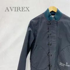 AVIREX デッキ フック ジャケット ミリタリー ジャケット M ネイビー  メンズ ファッション _201023