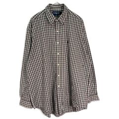 美品 90's Ralph Lauren パッチワーク シャツ 白黒 XL - メルカリ