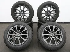 ハリアー 60 30 NX エクストレイル T32 等に 4本 社外 18インチ 7.5J +38 5H 114.3 スタッドレス DUNLOP WINTERMAXX SJ8+ 2025年 235/55R18のサムネイル