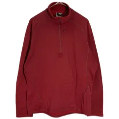 patagonia パタゴニア Capilene キャプリーン ハーフジップフリースジャケット アウトドア レッド(メンズ L)中古 古着 X9544