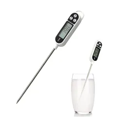 【特価セール】DFsucces 温度計 料理用 デジタル 肉 温度計 304ステンレス鋼 キッチンクッキング 水温計 速読 水洗可 錆防止 油温度測定用品 -50℃300℃/-58°F~+572°F測定 キッチンのサムネイル