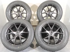 ジャンク品 4本 RAYS HOMURA 2×5S 18インチ 8J +36 5H 114.3 スタッドレス ブリヂストン ブリザック DM-V3 235/55R18 NX ハリアー レイズのサムネイル