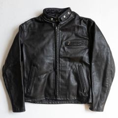 90年代立ち襟Schott ショット641 シングルライダースUSA製 40黒 - メルカリ