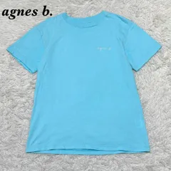 agnes b. 半袖Tシャツ アダムエロペ コラボ M 水色
