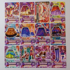 ⑭ 紅林珠璃 12枚セット オペラクレストトップス オペラクレストスカート クイーンオブハーツクラウン ピンクペイズリースカート ブラウンカウガールスカート ローズツイードスカート ビオレタブロムスカート ほか ／ アイカツ！Aikatsu！