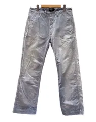 ダブルアールエル RRL Work Pants ワーク パンツ ボタンフライ ダメージ加工 シンチバック ボトムス Ralph Lauren 青 無地 ボトムスその他 ブルー サイズ32/32 104MB-511のサムネイル