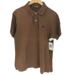 シュミーズラコステ CHEMISE LACOSTE 70S フランス製 ロゴ ワッペン 鹿の子 S/S ポロシャツ メンズ import：S 