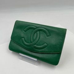 超希少✨美品✨シャネル 長財布 デカココマーク がま口 キャビア ミントグリーン 超希少✨美品✨シャネル 長財布 デカココマーク がま口 キャビア