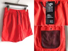 MOUNTAIN HARDWEAR マウンテンハードウェア メッシュポケット ナイロン イージーショーツ ショートパンツ S 赤 レッド 水陸両用のサムネイル
