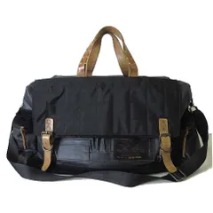 ディーゼル DIESEL バッグ ボストンバッグ ショルダーバッグ ヴィンテージ加工 本革 スエード レザー ナイロンキャンバス ドッキング 黒 ブラック 茶色 ブラウン かばん 鞄 カバン