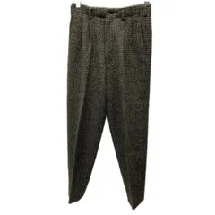 【中古】　COMME des GARCONS HOMME　スラックス　80s vintage　80年代　ウールパンツ　ボトムス　チェック　ジップフライ　ツータック　AD1989　日本製　ドメスティック　古着　/1156のサムネイル