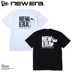 新品 NEWERA ニューエラ 正規品 半袖 Tシャツ スヌーピー コラボ 半袖Tシャツ ティーシャツ ピーナッツ ジョークール  グッズ ホワイト ブラック 大きいサイズ S M L LL XL 2L XXL 3L 14865843 14865844