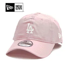 ニューエラ【ＮＥＷ ＥＲＡ】キャップ 帽子 9TWENTY Cotton Linen コットンリネン ロサンゼルス・ドジャース ピンク 麻 ロゴ ユニセックス