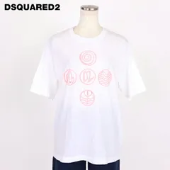 ディースクエアード DSQUARED2 レディース 半袖Tシャツ グラフィックプリントTシャツ ホワイト系 イタリア製（サイズ/S）ds1009