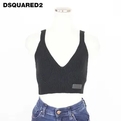 ディースクエアード DSQUARED2 レディース ニット リブニットブラトップス ブラック系 イタリア製（サイズ/XS）ds1017のサムネイル