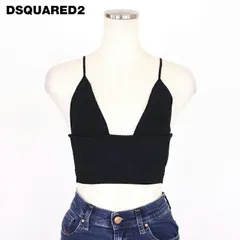 ディースクエアード DSQUARED2 レディース ニット リブニットブラトップス ブラック系 イタリア製（サイズ/XXS/XS）ds1019のサムネイル