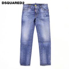 近年美品✨DSQUARED2 ジェニファークロップドジーン 38 ペイント加工 