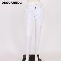 DSQUARED2 ワッペン スキニーデニム 46 ホワイト イタリア製 - メルカリ