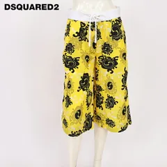 ディースクエアード DSQUARED2 レディース ハーフパンツ 総柄ハーフシャカパン イエロー系 イタリア製（サイズ/36/38）ds1077のサムネイル