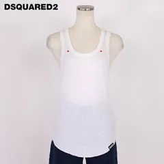 ディースクエアード DSQUARED2 レディース タンクトップ Uネックタンクトップ ホワイト系 イタリア製（サイズ/M）ds1081のサムネイル