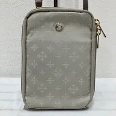 1923　russet ラシット　ショルダーバッグ　スマホショルダーバッグ　レディース　ナイロン　モノグラム　カードポケット　ポケット多数　小さめ　ミニ　カジュアル　シンプル　きれいめ　ライトベージュ