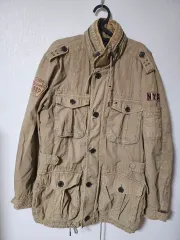 トミーヒルフィガー カーキ マウンテンパーカー ジャケット M