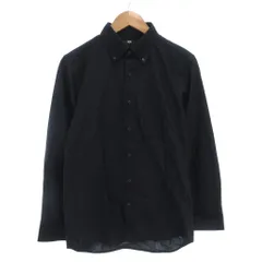 ユニクロ UNIQLO ボタンダウンシャツ BD 長袖 M 紺 ダークネイビー /AE