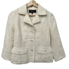 EPOCA(エポカ) ジャケット サイズ40 M レディース美品  アイボリー スパンコール/春・秋物のサムネイル
