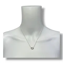 参考上代54,450円 Tiffany & Co. エルサ・ペレッティ™ ビーン デザイン ペンダント ネックレス ティファニーアンドコー シルバー F 1688A2