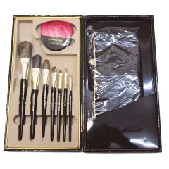 未使用保管品 カネボウ アーティストセレクション メイクブラシセット 高級 ９点セット チーク フェイス アイカラー シャドウライナー  リップブラシ アイライナーフィニッシュブラシ コスメ 化粧品 E756LF