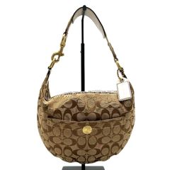 【中古】COACH コーチ シグネチャー 2way キャンバス ハンド ショルダー バッグ eY10480A COACH - 【中古】COACH コーチ シグネチャー 2way キャンバス ハンド