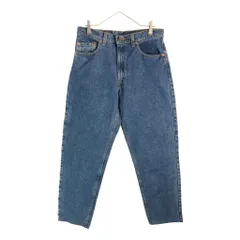 90年代 USA製 Levi's リーバイス 550 デニムパンツ ブルー(メンズ W33 L32)中古 古着 X5413