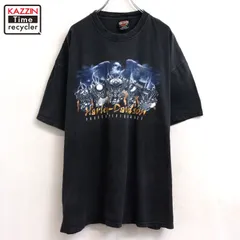 00s USA製 HARLEY DAVIDSON Hanes プリント 半袖Ｔシャツ メンズ 表記XXLサイズ