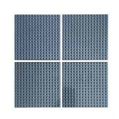 레고 정규품 중고 플레이트 4장 세트 다크 그레이 레고 블록[관리 번호:3598]