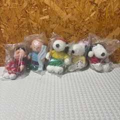 未開封 PEANUTS ピーナッツ シンガポール 航空 エアライン スヌーピー ルーシー ライナス ぬいぐるみ 5個 セット