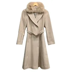 アプワイザーリッシェ コート サイズ2 M レディース美品  - アイボリー 長袖/フェイクファー/ファー着脱可/ベルト付き/ロング丈/冬