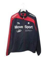 デサント DESCENTE ジップアップジャケット O ジャージ プリント ネイビー 紺 アウター 上着