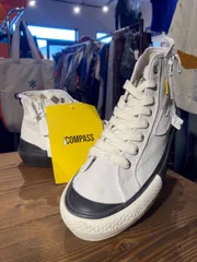 MP286) FR2 COMPASS ハイカット スニーカー 27cm 中古 古着 タグ付き 現状品 / コンパス キャンバス地のサムネイル