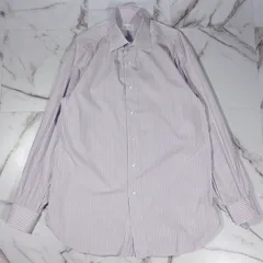 Brioni イタリア製 43/17(L~XL) ストライプ  カラースタイ レギュラーカラー L/Sシャツ パープルのサムネイル