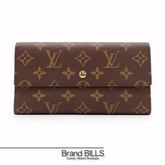 未使用品 LOUIS VUITTON ルイ ヴィトン ポルトフォイユ・インターナショナル 三つ折り財布 M61215 モノグラム ブラウン ゴールド金具 レディース