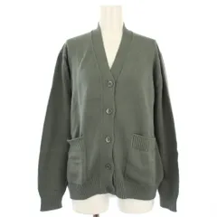 ドゥロワー Drawer 7G天竺編み カーディガン ニット 長袖 1 グリーン 6515-199-0468 /TK