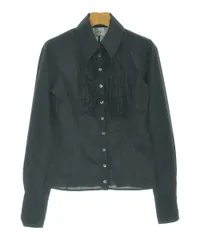 PF by PAOLA FRANI カジュアルシャツ 34(XS位) 緑系x紺 【古着】【中古】 PF by PAOLA FRANI カジュアルシャツ レディース 【古着】【中古