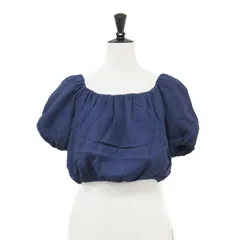 【美品】MAISON GUILLEMETTE メゾンギヨメット ブラウス ネイビー 紺 サイズ:S / 24春夏 ノースリーブ フリンジ ブラウス / PACOME BLOUSE チュニック丈 Aライン / トップス カットソー / フランス製【レディース】【中古】 美品】MAISON GUILLEMETTE メゾンギヨメット ブラウス ネイビー 紺