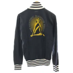 ヒステリックグラマー HYSTERIC GLAMOUR ジャケット ブルゾン 上着 S 紺 ネイビー プリント ジップアップ 0201CJ02 /HN