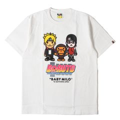 [신품]A BATHING APE 아 베이싱 에이프 T셔츠 화이트 화이트 사이즈:M | BORUTO-볼트
