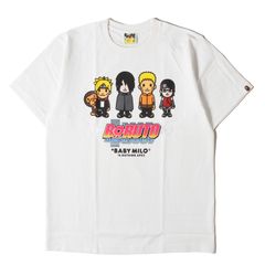 [신품]A BATHING APE 아 베이싱 에이프 T셔츠 화이트 화이트 사이즈:M | BORUTO-볼트- -NARUTO NEXT GENERATIONS- 마일로 캐릭터 T셔츠 |